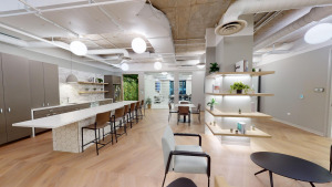 142 E. Ontario amenity center lounge seating