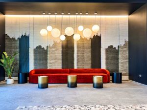 The 808 lobby