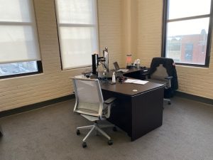 Photo of International Square desk area